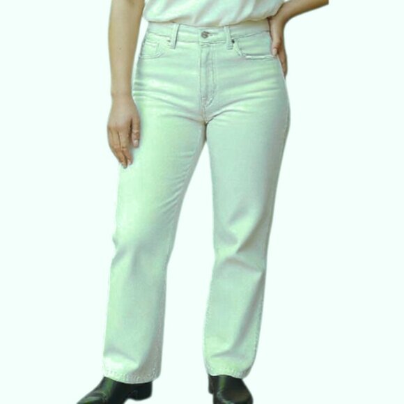 Cambio Jeans | Women's "Jade" Mint Color Mid Rise Straight Leg Jeans - Picture 1 of 13